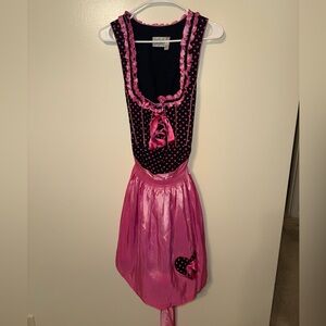 Pink and Black Oktoberfest Dress/Dirndl